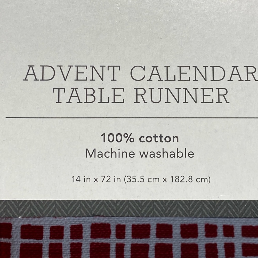 Advent Count Down to Christmas Table Runner. - Picture 7 of 8